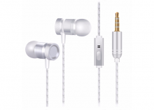 Oarie hörlurar Silver- 3.5 mm utttag