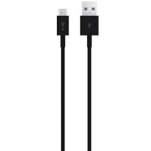 Micro USB synk- och laddkabel svart