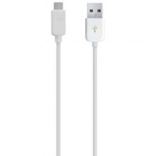 Micro USB synk- och laddkabel vit