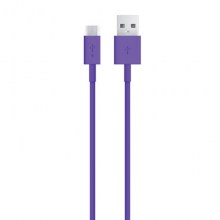 Micro USB synk- och laddkabel lila