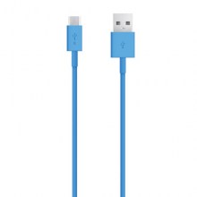 Micro USB synk- och laddkabel blå