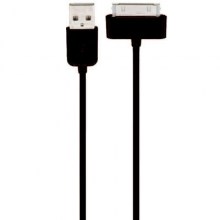 iPhone 4 synk- och laddkabel svart