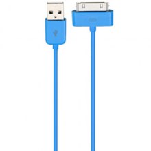 iPhone 4 synk- och laddkabel blå