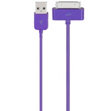 iPhone 4 synk- och laddkabel lila